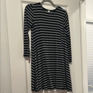 Black and White Striped Dress